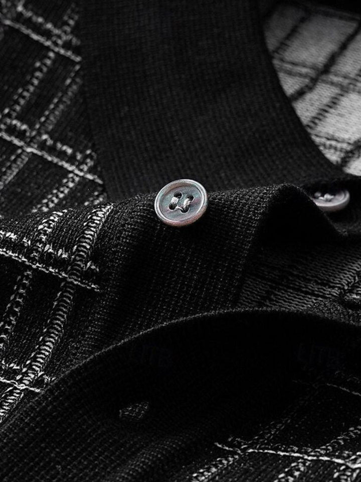 Classic Black Knit Polo - Palm Beach Boutique