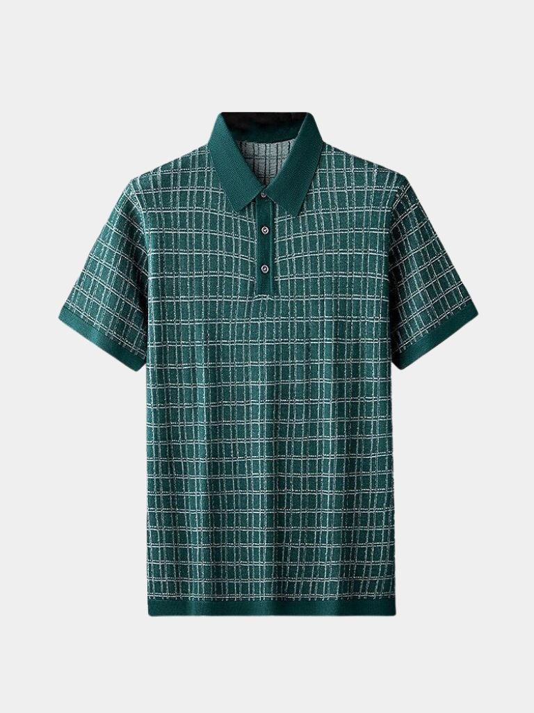 Classic Black Knit Polo - Palm Beach Boutique