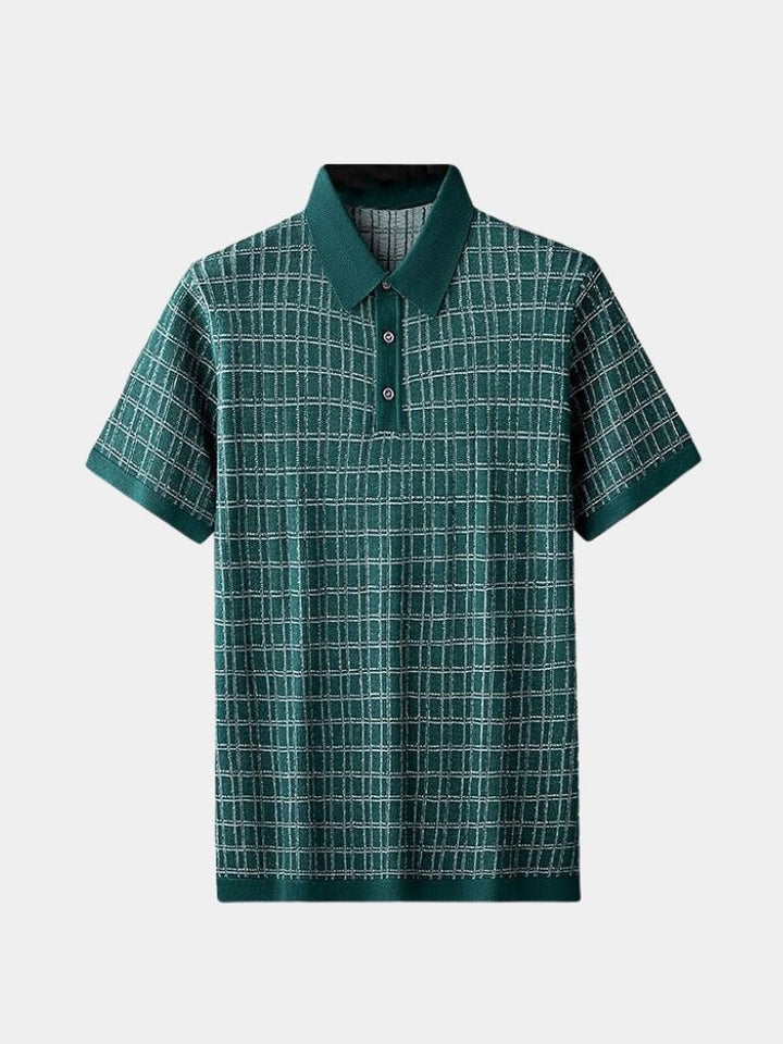Classic Black Knit Polo - Palm Beach Boutique