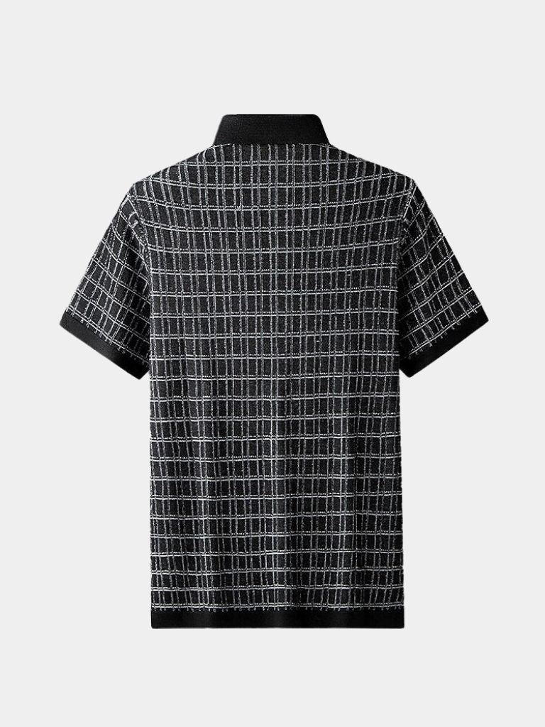Classic Black Knit Polo - Palm Beach Boutique