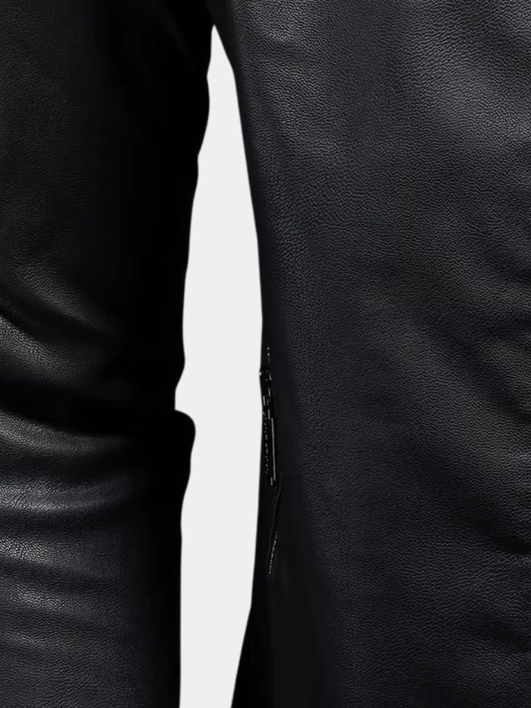 Palm Beach Boutique Crossed Leather Jacket