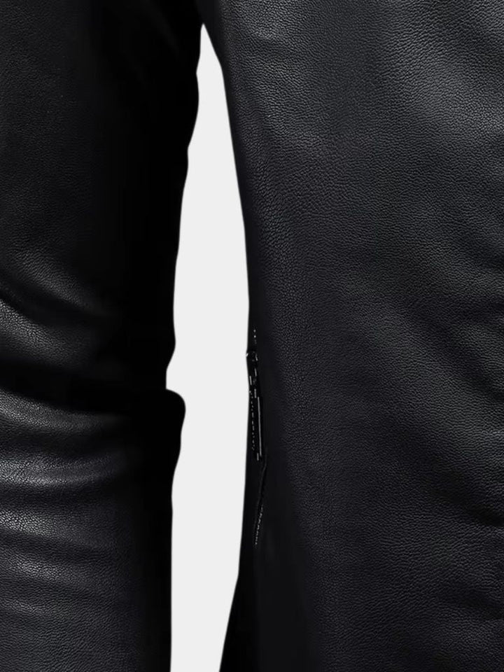 Palm Beach Boutique Crossed Leather Jacket