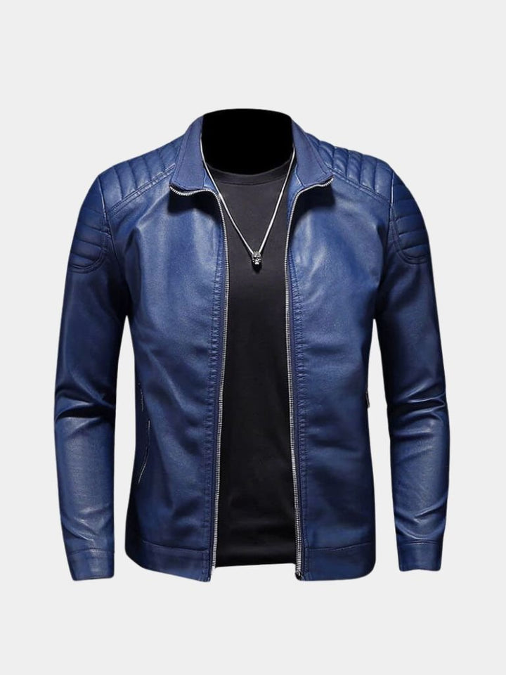 Palm Beach Boutique Crossed Leather Jacket