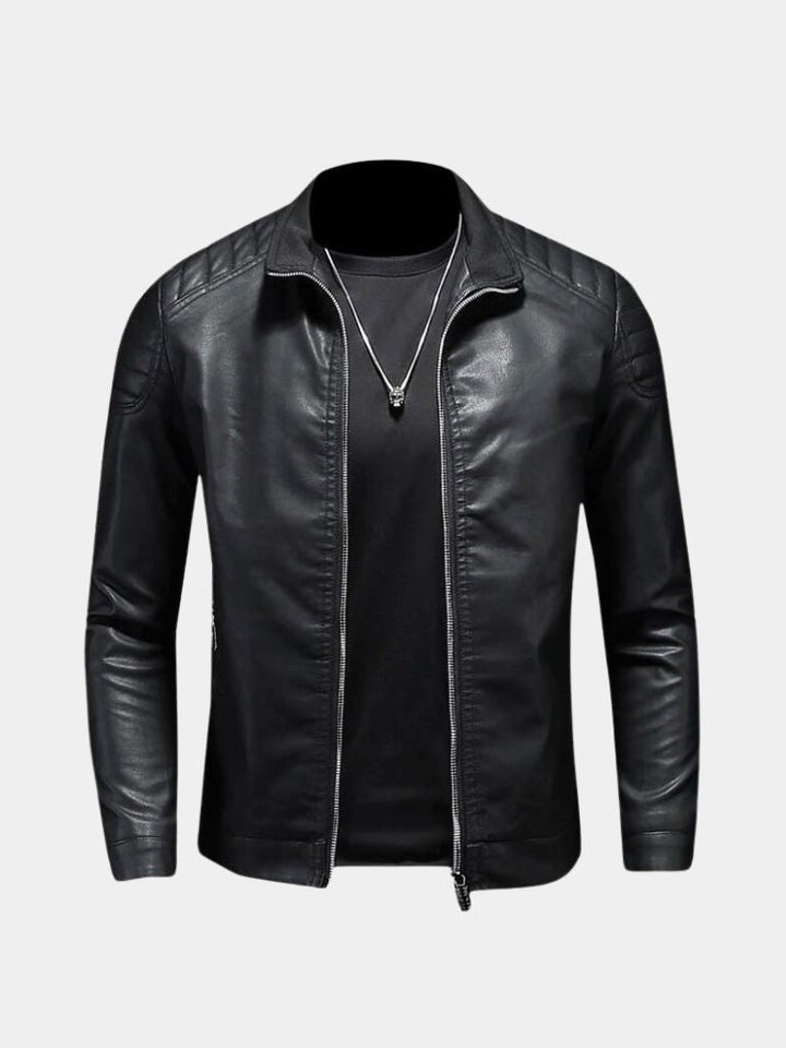 Palm Beach Boutique Crossed Leather Jacket
