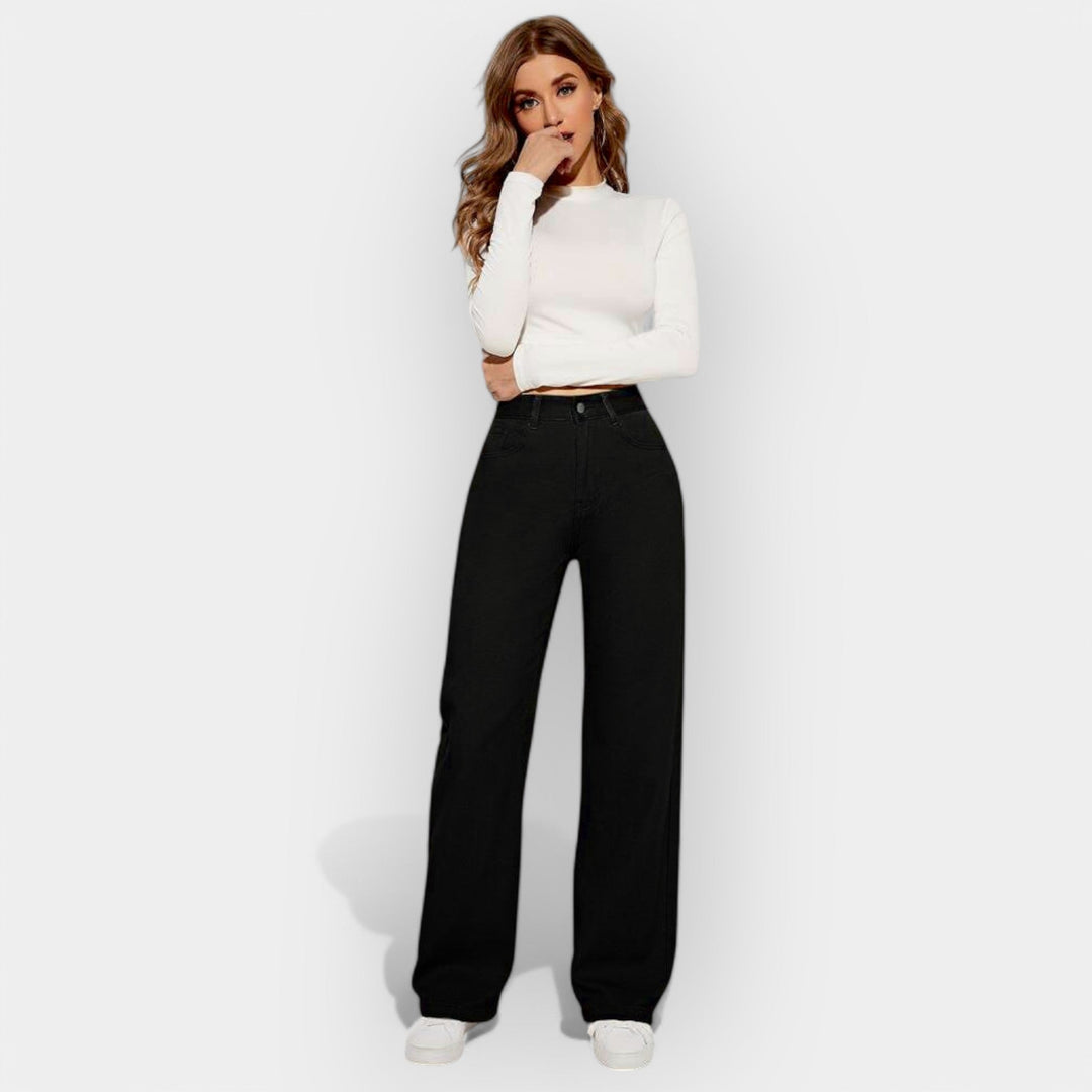 Wide Leg High Waisted Jeans