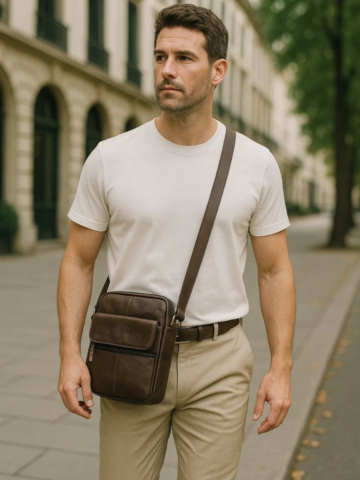 Palm Beach Boutique Essential Leather Crossbody Bag