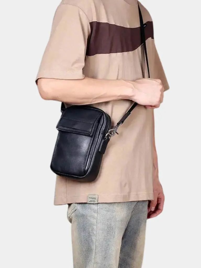 Palm Beach Boutique Essential Leather Crossbody Bag Pj