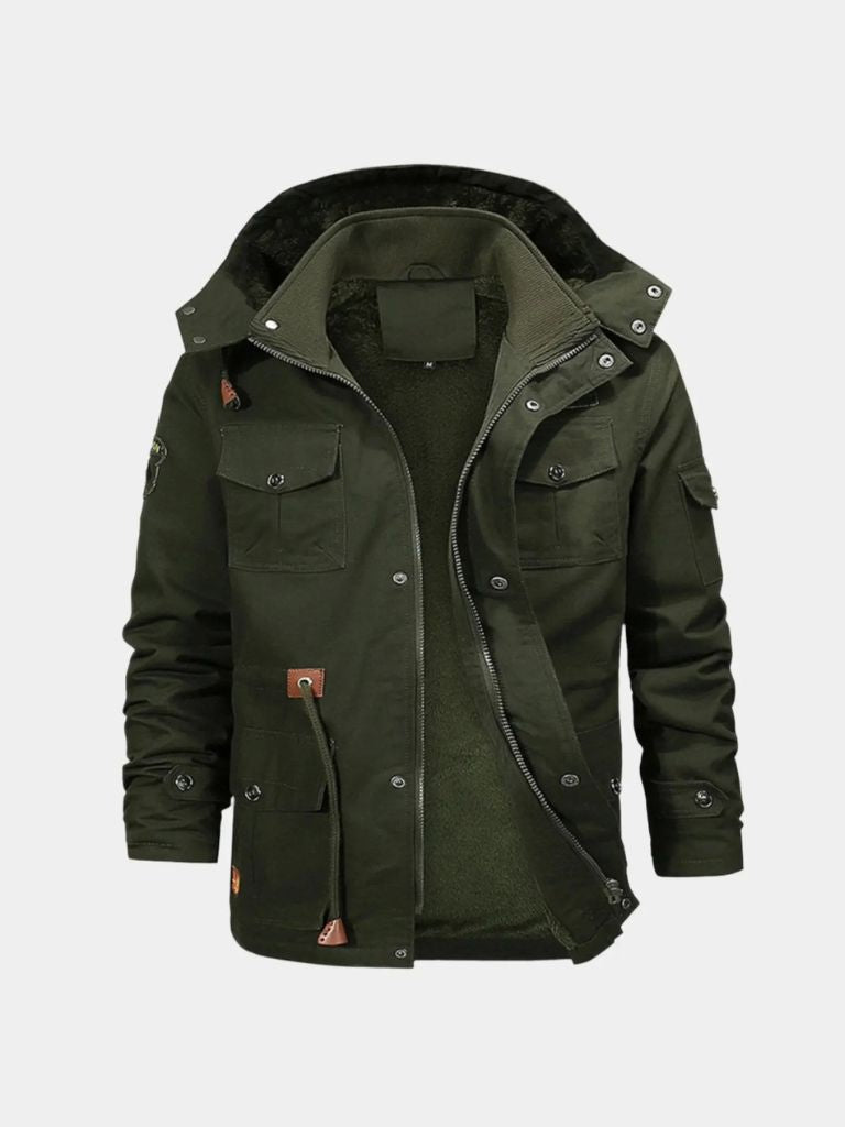 Palm Beach Boutique Fleece Hooded Bomber Jacket