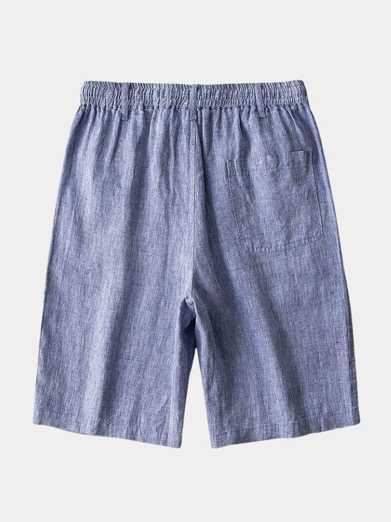 Grey Linen Shorts Palm Beach Boutique