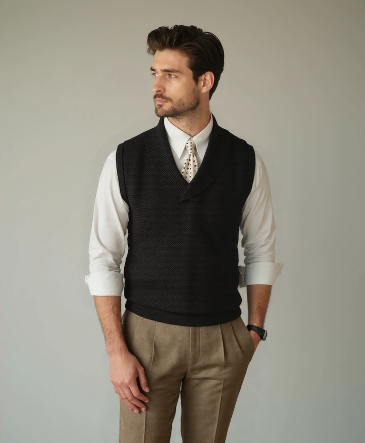 Kinit Plaid Academic Vest - Palm Beach Boutique