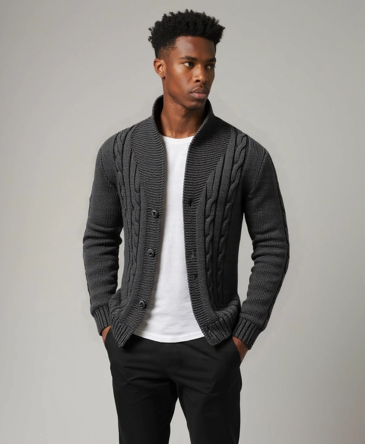 Elegant Knitted Cardigan for Men - Palm Beach Boutique