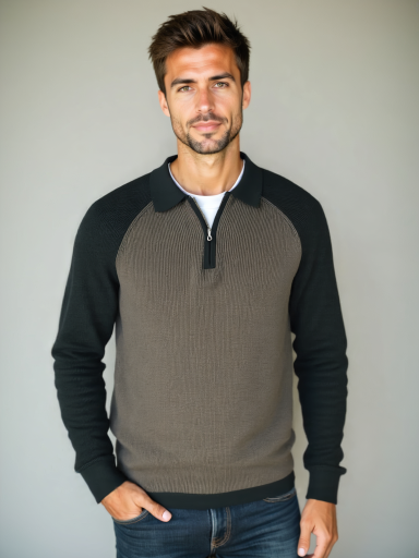 Raglan Zip Sweater - Palm Beach Boutique