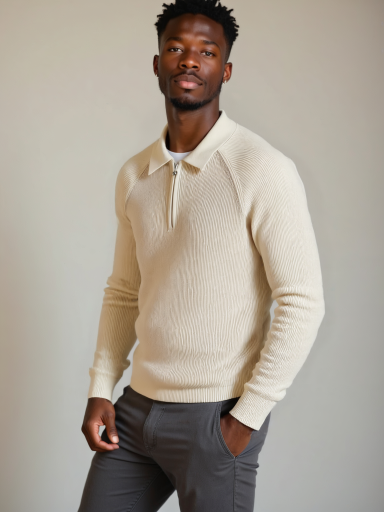 Raglan Zip Sweater - Palm Beach Boutique