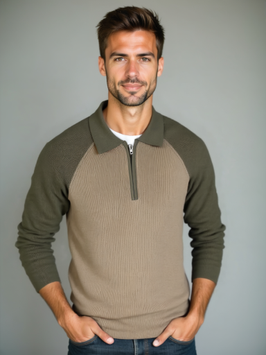 Raglan Zip Sweater - Palm Beach Boutique