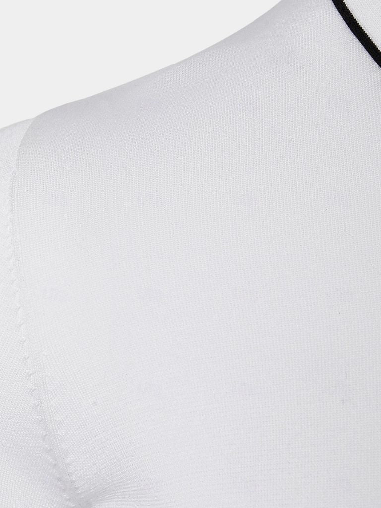 Ivory Elite Long Sleeve Polo Palm Beach Boutique