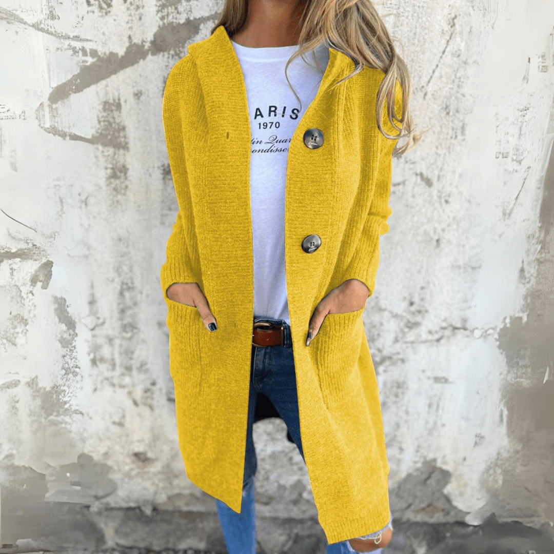 Lorène | Elegant long women's cardigan