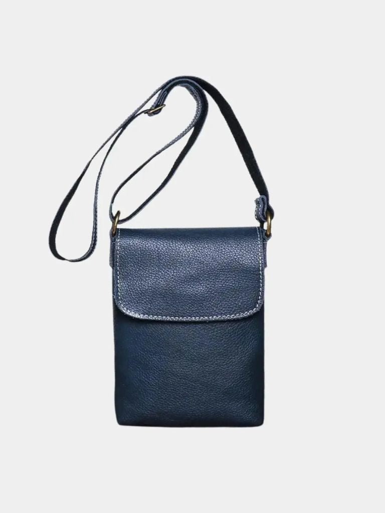 Palm Beach Boutique Mens Mini Leather Crossbody Bag