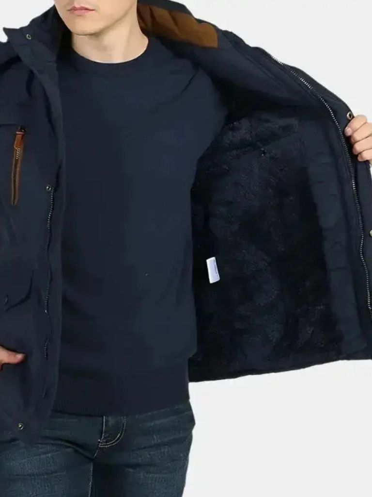 Palm Beach Boutique Military-Style Hooded Jacket