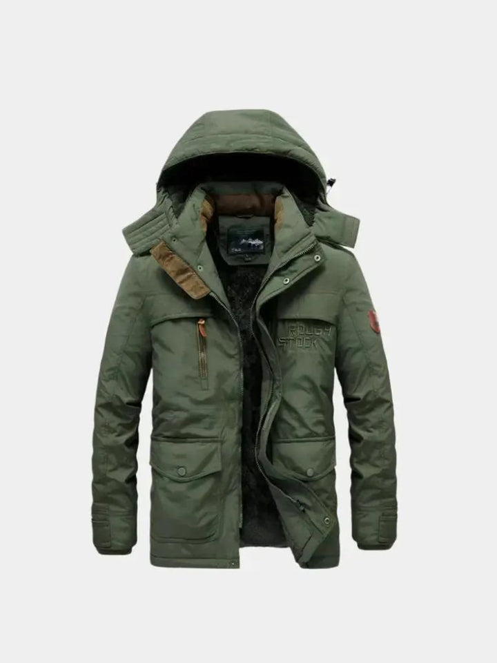 Palm Beach Boutique Military-Style Hooded Jacket