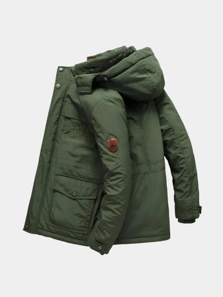 Palm Beach Boutique Military-Style Hooded Jacket