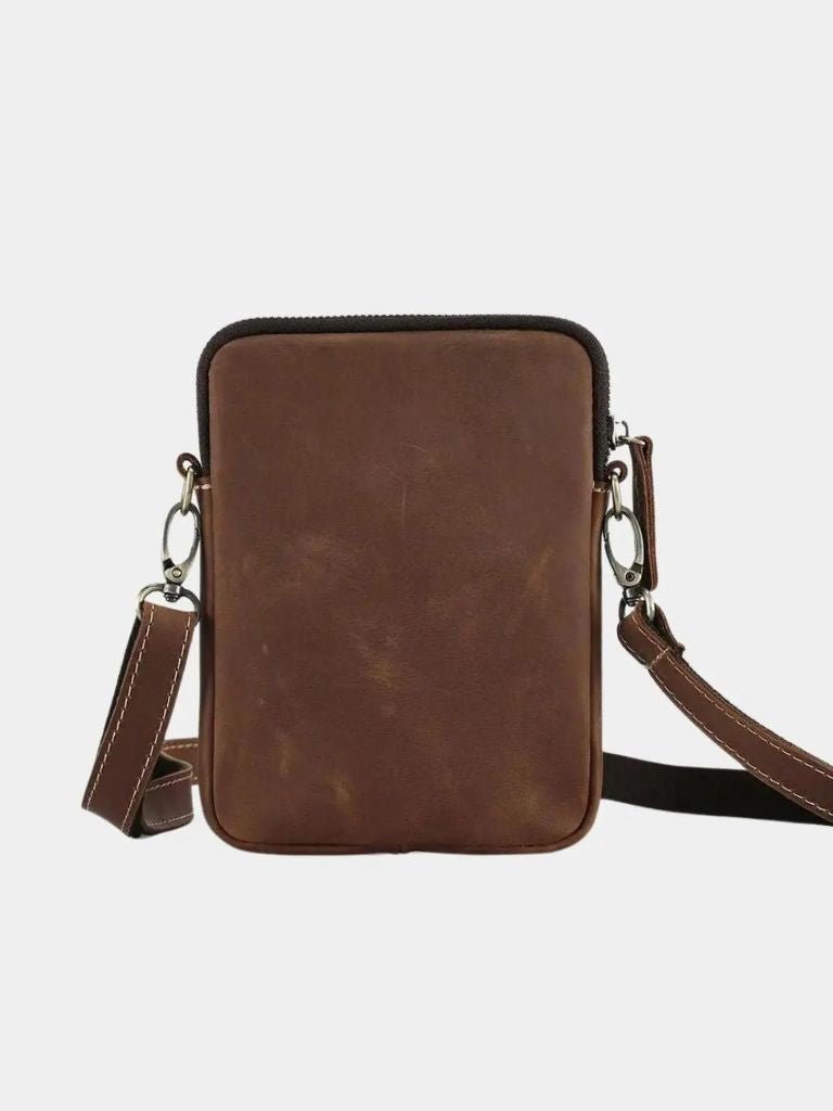Palm Beach Boutique Minimalist Leather Crossbody Bag