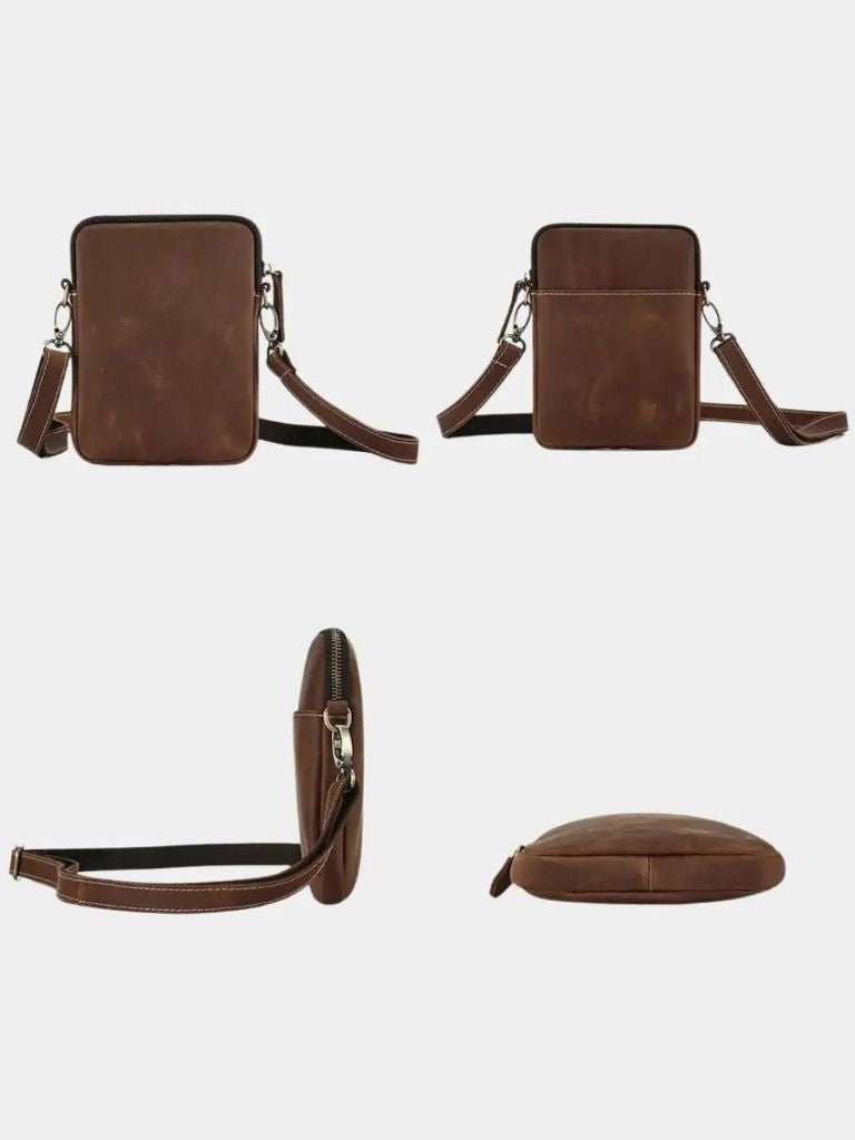 Palm Beach Boutique Minimalist Leather Crossbody Bag
