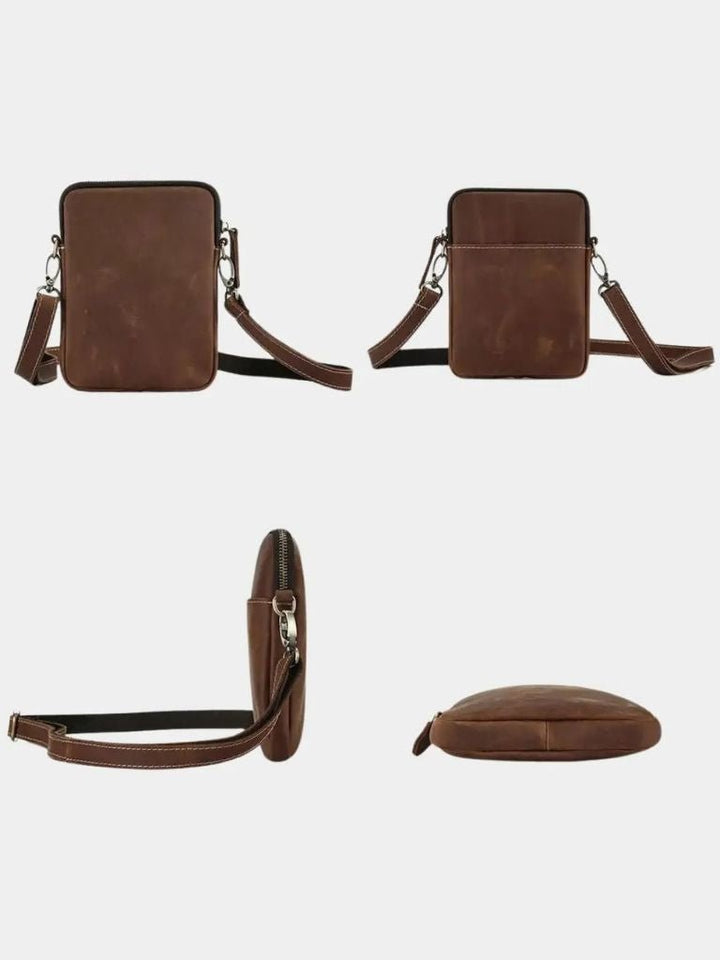 Palm Beach Boutique Minimalist Leather Crossbody Bag