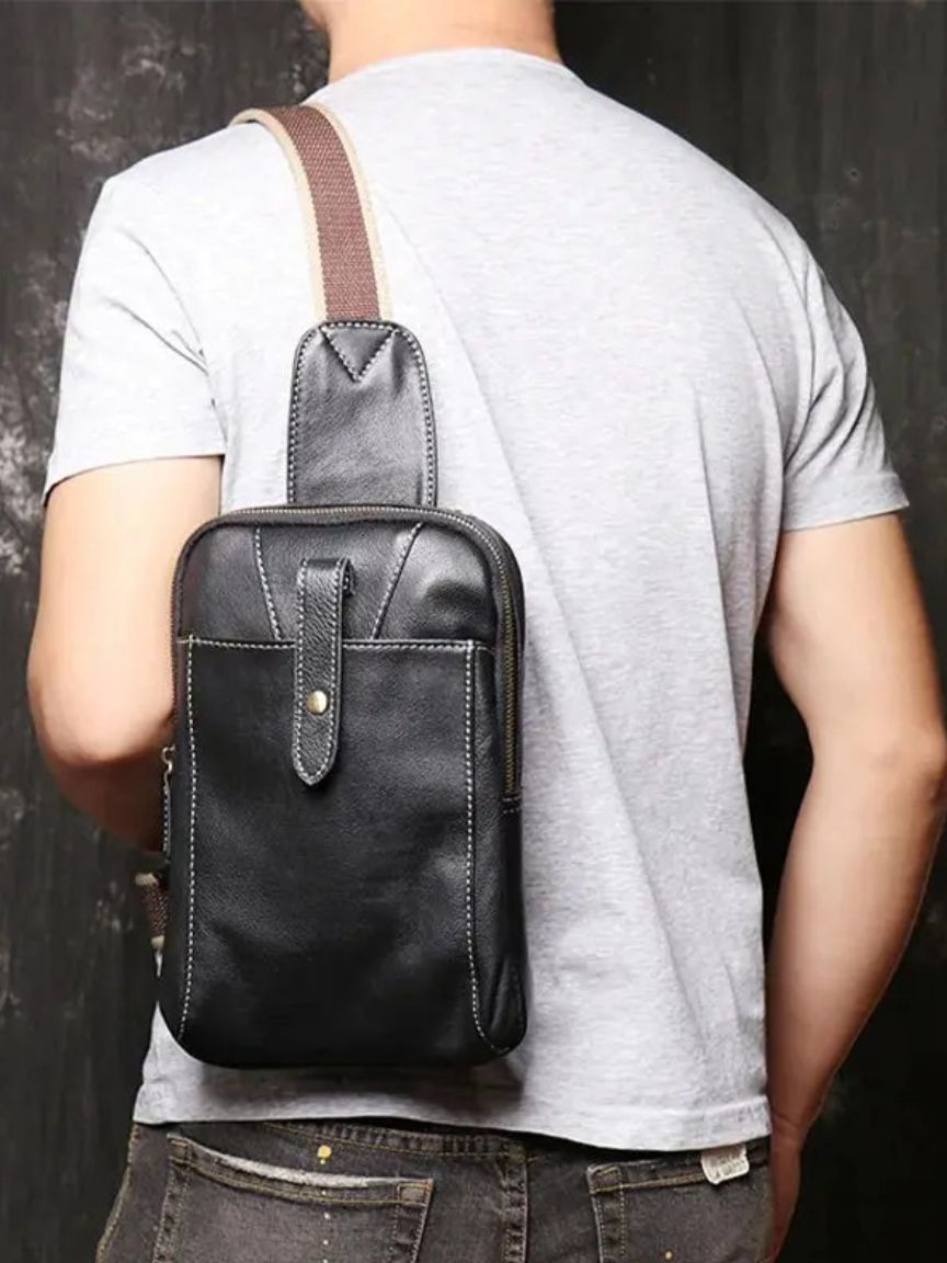 Palm Beach Boutique Minimalist Leather Shoulder Bag