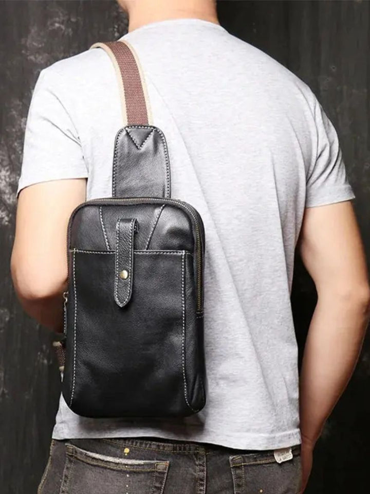 Palm Beach Boutique Minimalist Leather Shoulder Bag