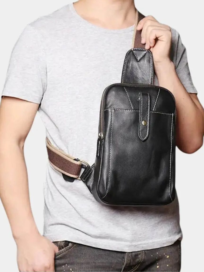 Palm Beach Boutique Minimalist Leather Shoulder Bag