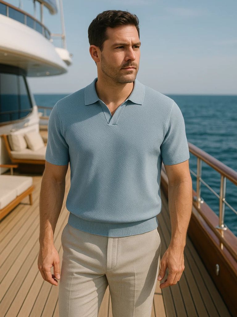Old Money Cotton Polo - Palm Beach Boutique