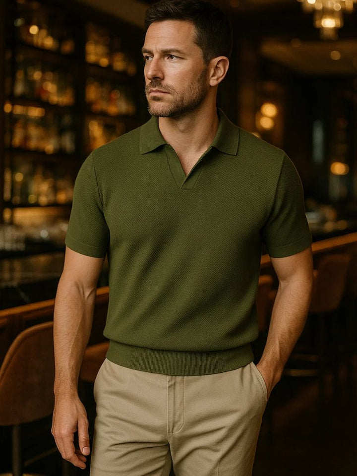 Old Money Cotton Polo - Palm Beach Boutique