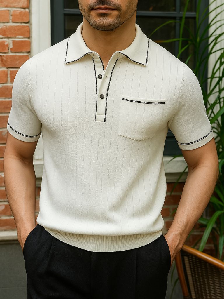 Old Money Knit Polo - Palm Beach Boutique