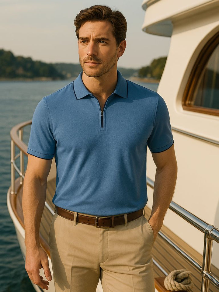 Quarter Zip Polo by Palm Beach Boutique – Finley & Family