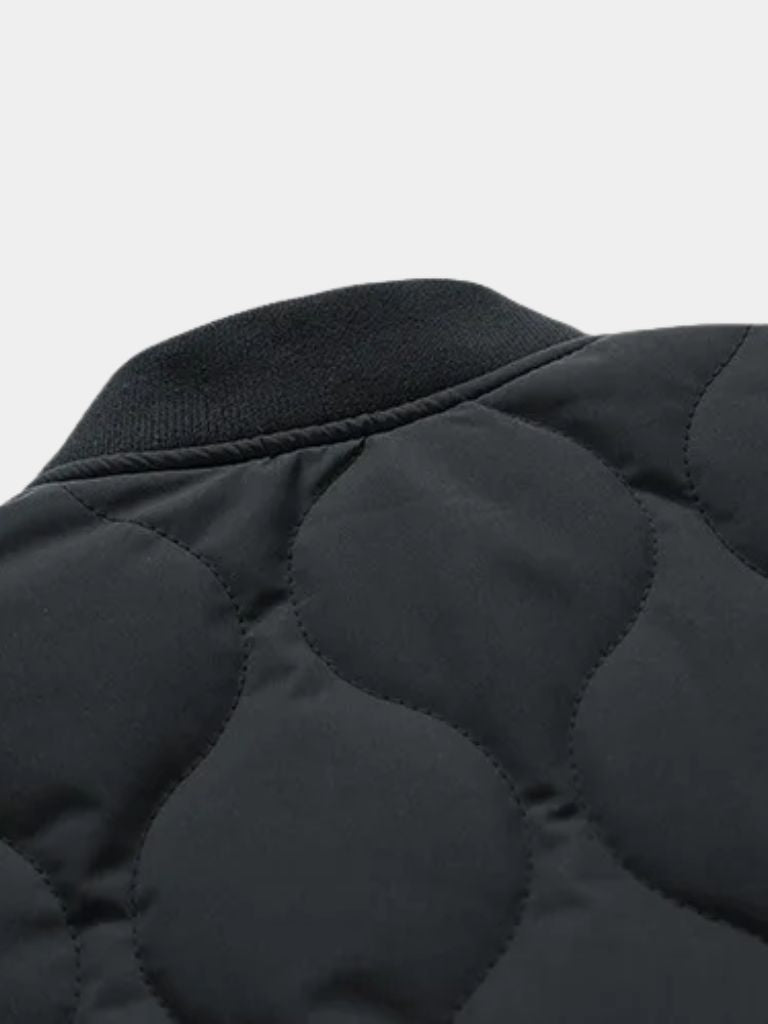 Palm Beach Boutique Padded Sherpa Sleeve Bomber Jacket