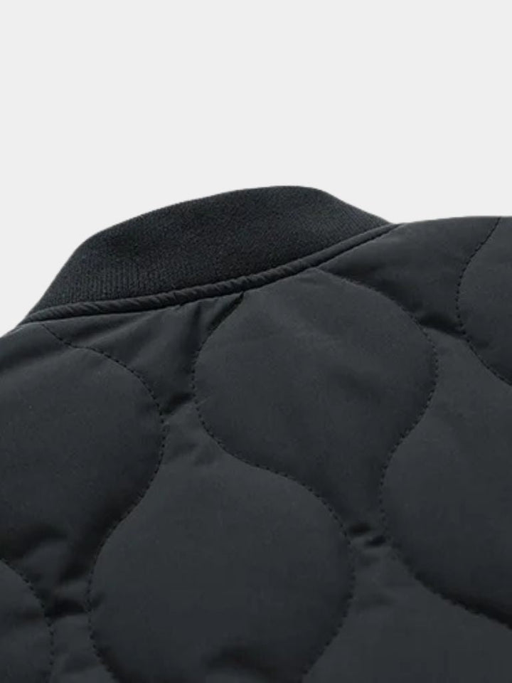 Palm Beach Boutique Padded Sherpa Sleeve Bomber Jacket