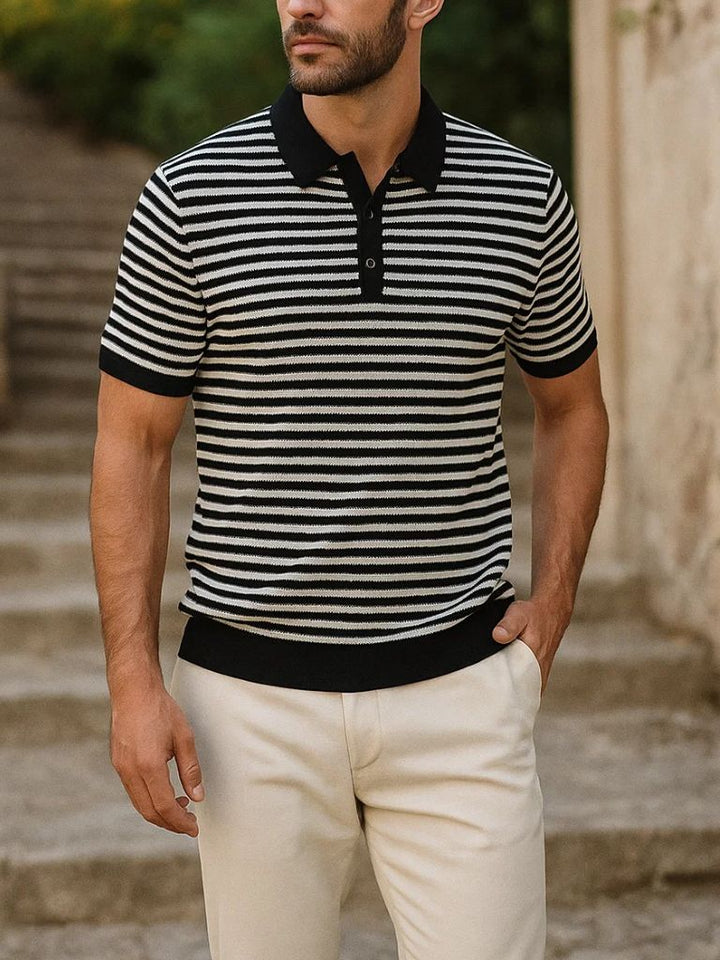 Classic Striped Polo - Palm Beach Boutique
