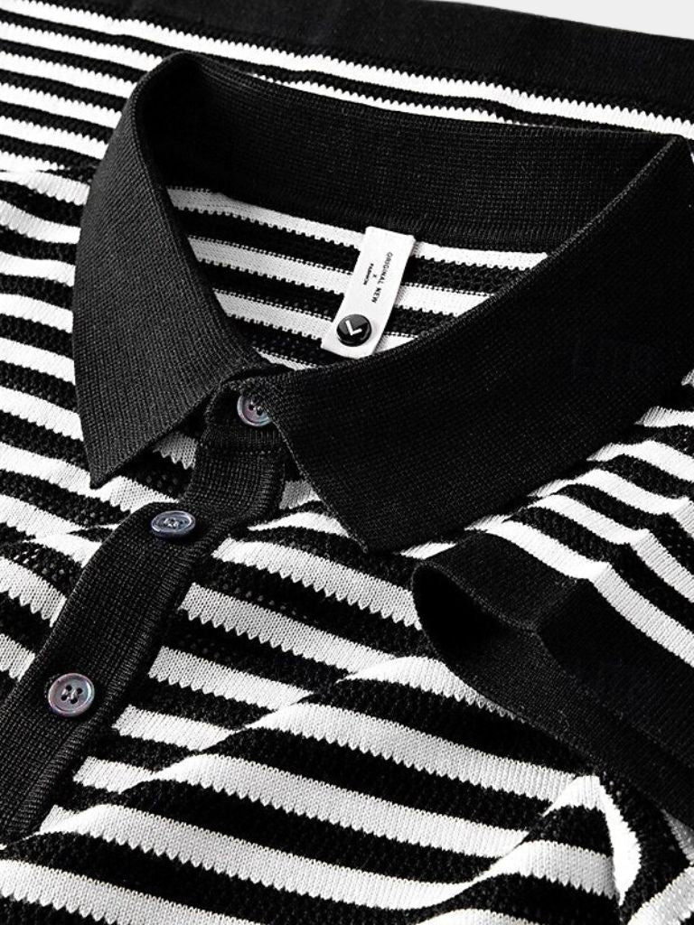 Classic Striped Polo - Palm Beach Boutique