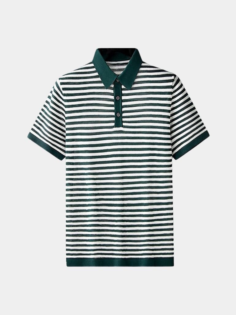Classic Striped Polo - Palm Beach Boutique