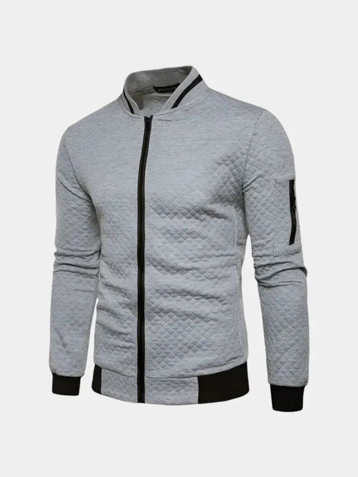 Palm Beach Boutique Casual Textured Bomber Jacket