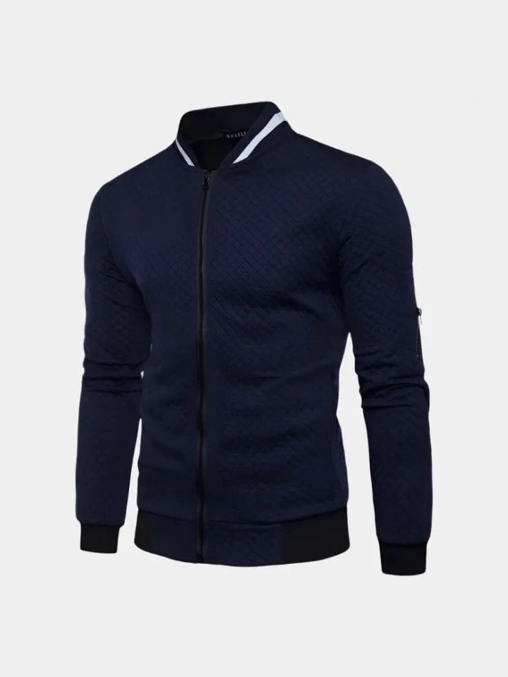 Palm Beach Boutique Casual Textured Bomber Jacket