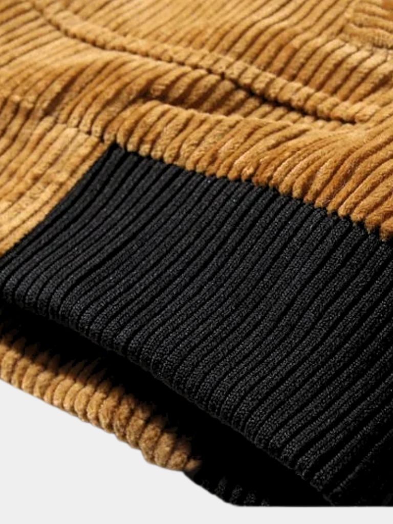 Palm Beach Boutique Corduroy Thermal Windbreaker Jacket