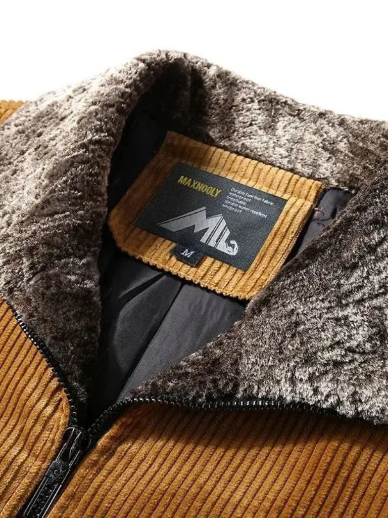 Palm Beach Boutique Corduroy Thermal Windbreaker Jacket