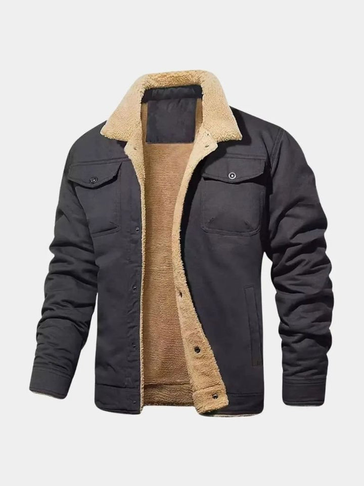 Retro Fleece Bomber Jacket - Palm Beach Boutique