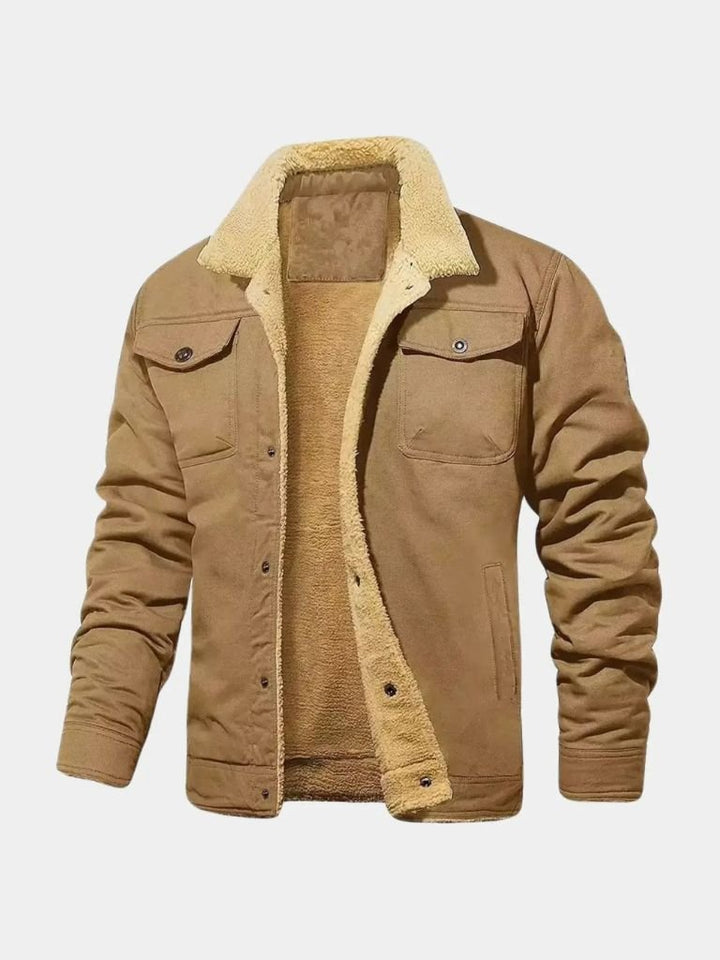 Retro Fleece Bomber Jacket - Palm Beach Boutique